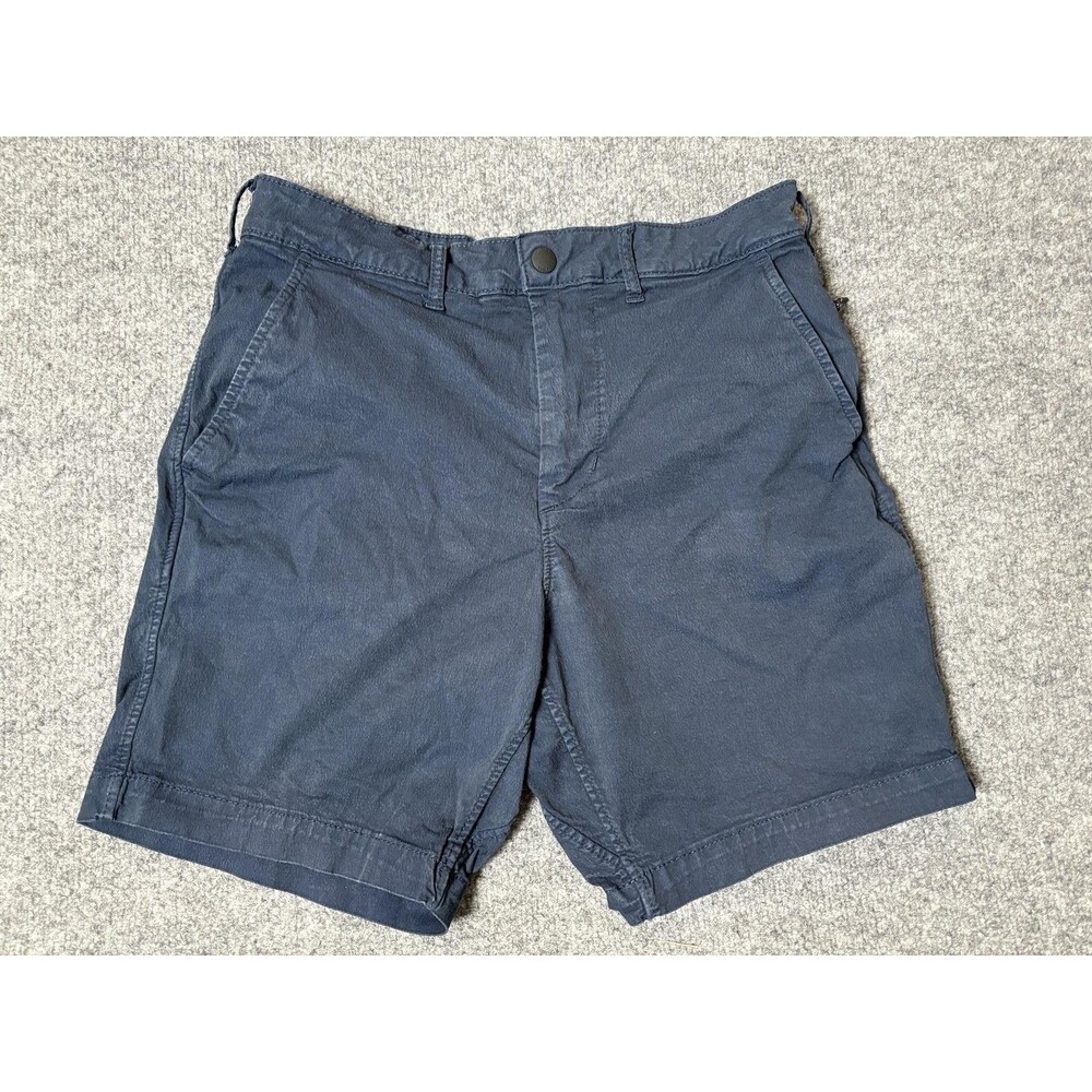 American Eagle Outfitters Chino Shorts Mens 30 Blue Tech Twill 7" Inseam Casual
